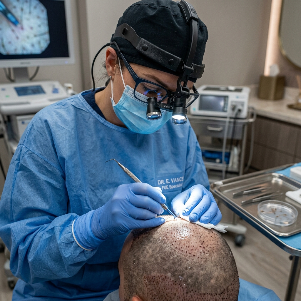 Precision Sapphire FUE Surgeon at AestheticsInn